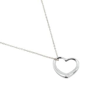 TIFFANY&Co. Open heart Necklace Elsa Peretti Silver925 4.6g Women